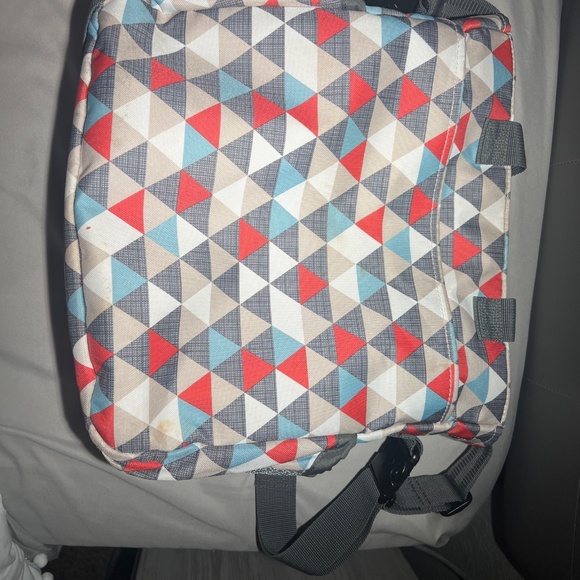 Skip Hop Multicolor Geometric Print Large Multi Pocket Fabric Diaper Bag - Picture 6 of 9